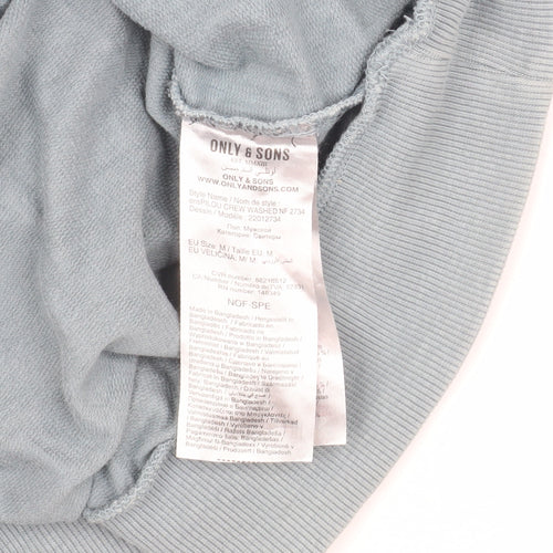 Only & Sons Men's Blue Pullover Sweatshirt M