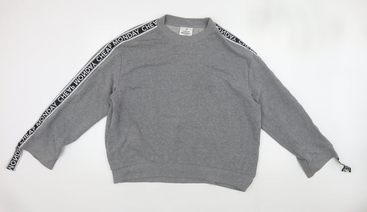 Cheap Monday Men's Grey Crew Neck Sweatshirt M