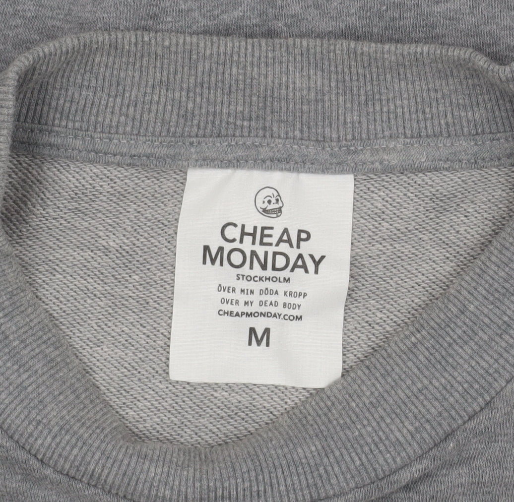 Cheap Monday Men's Grey Crew Neck Sweatshirt M