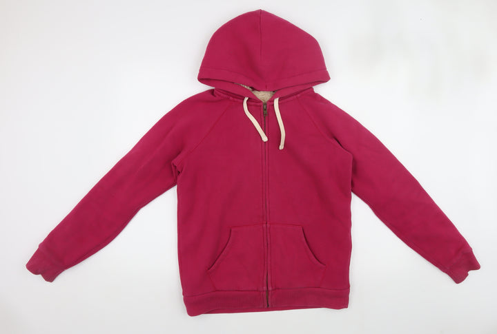 Jack Wills Women's Pink Hooded Jacket, Size 10 - Casual Winter Wear