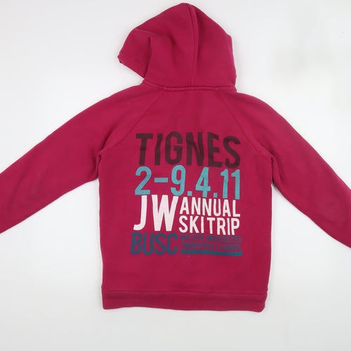 Jack Wills Women's Pink Hooded Jacket, Size 10 - Casual Winter Wear