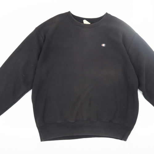 Champion Men's Black Pullover Sweatshirt Large