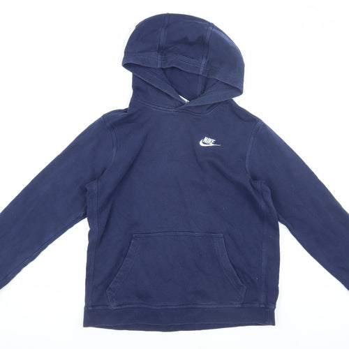 Nike Boys Blue Pullover Hoodie XL Sporty Comfort