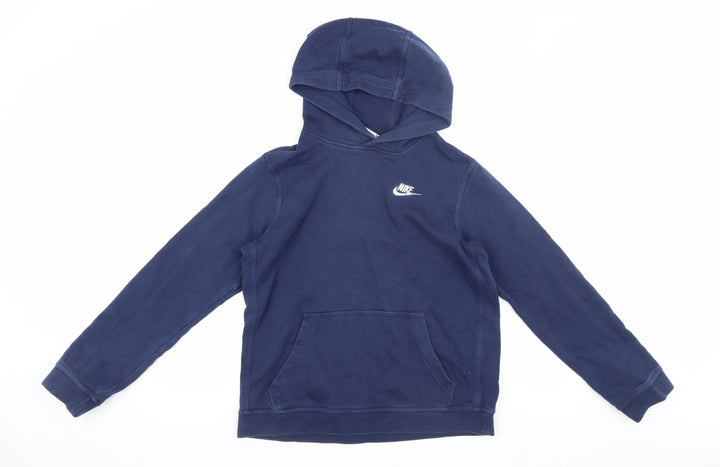 Nike Boys Blue Pullover Hoodie XL Sporty Comfort