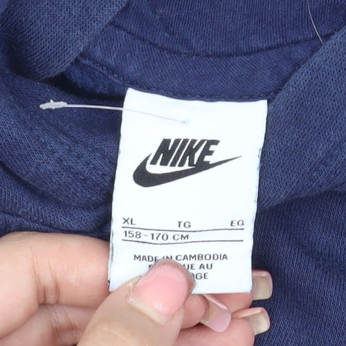 Nike Boys Blue Pullover Hoodie XL Sporty Comfort