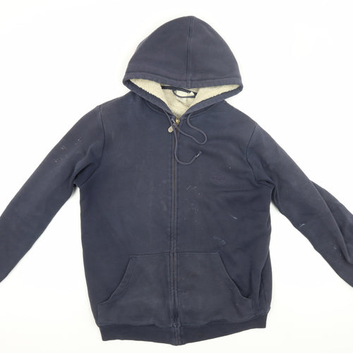Cotton Traders Men's Blue Hooded Jacket S Casual