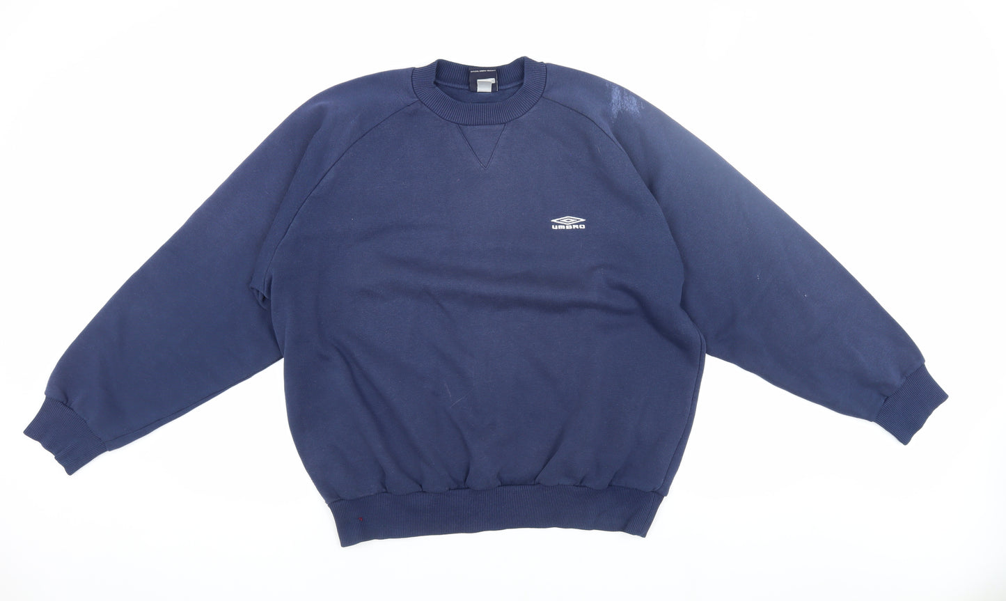 Umbro Men's Blue Basic Jacket Size L - Gym & Casual Wear