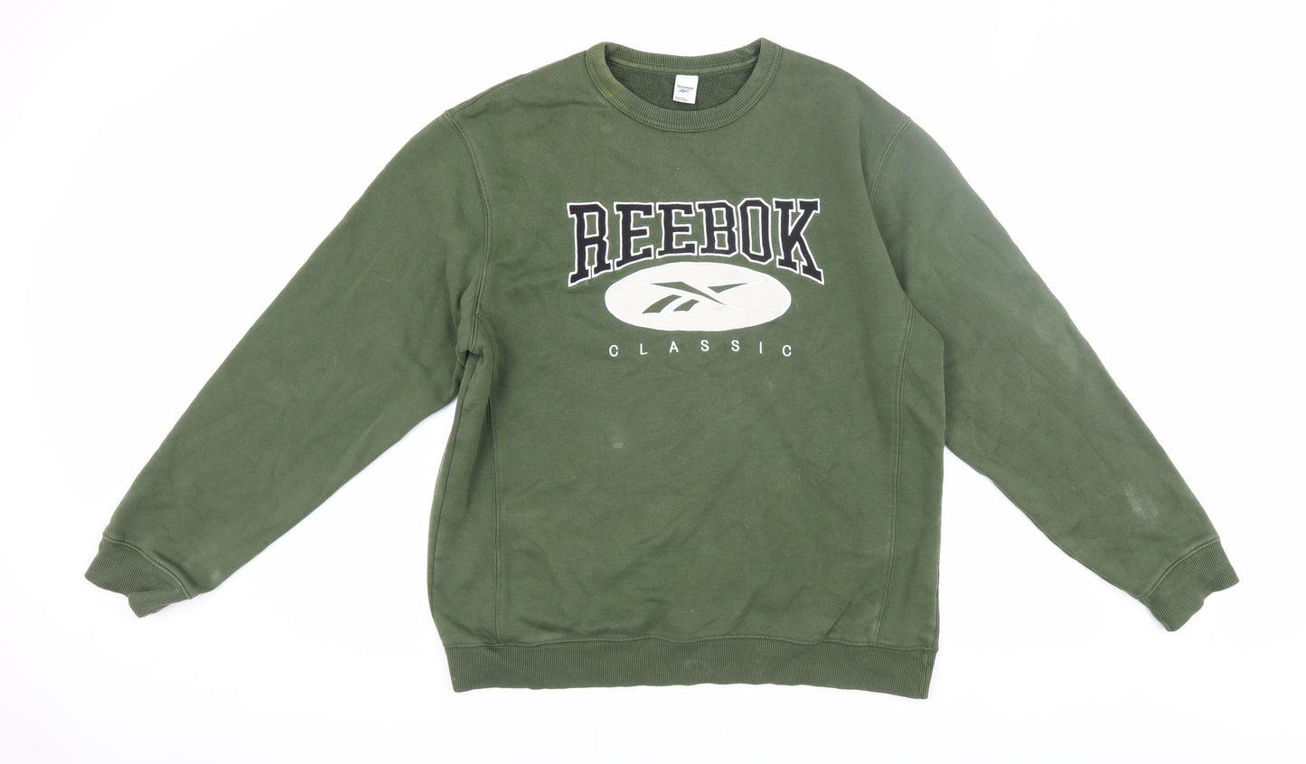 Reebok Men's Green Pullover Sweatshirt M