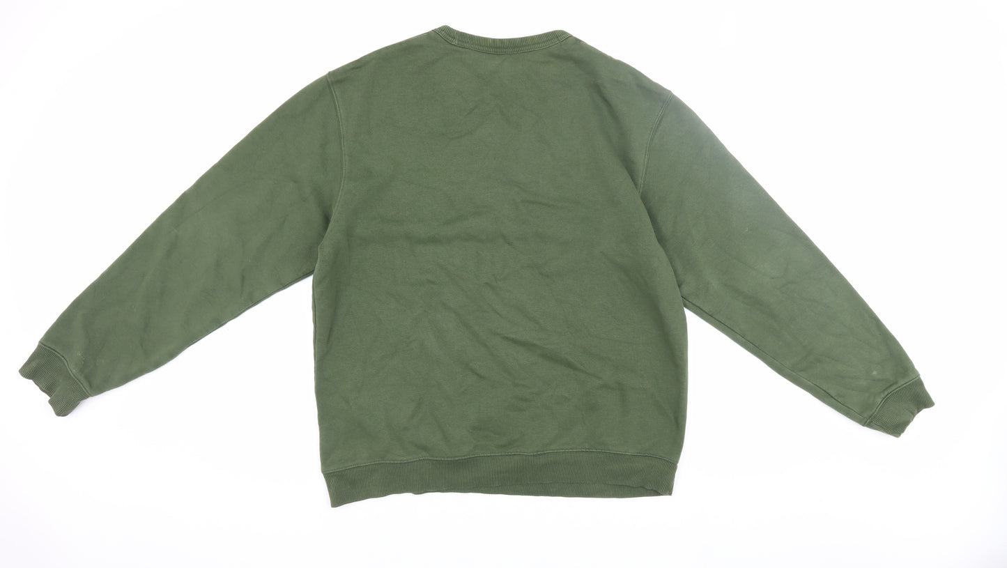 Reebok Men's Green Pullover Sweatshirt M