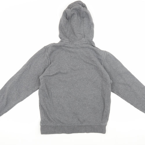 Nike Men's Grey Pullover Hoodie M with Logo