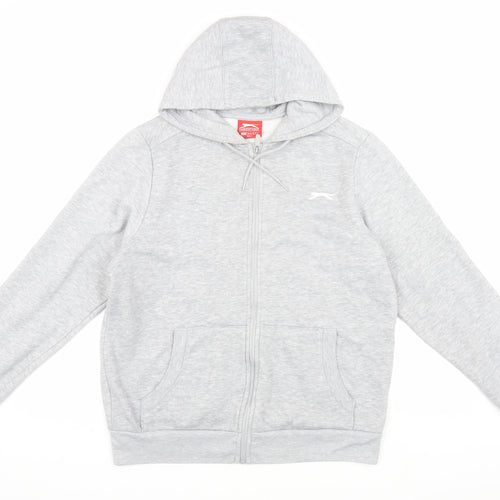 Slazenger Men's Grey Hooded Jacket Size M