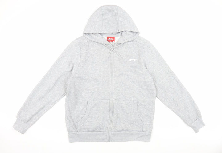 Slazenger Men's Grey Hooded Jacket Size M