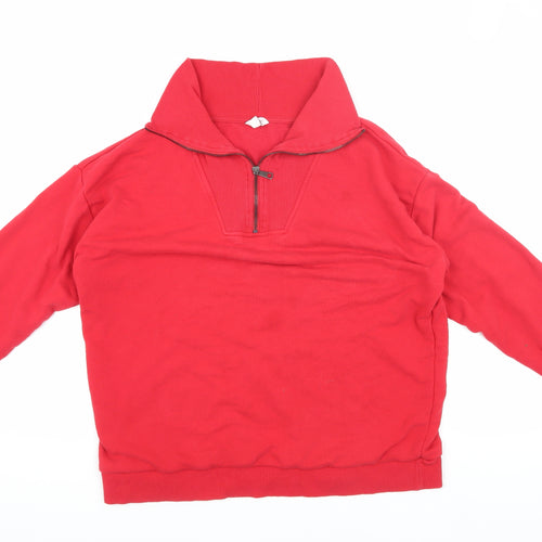 M&Co Women’s Red Pullover Sweatshirt Size 14