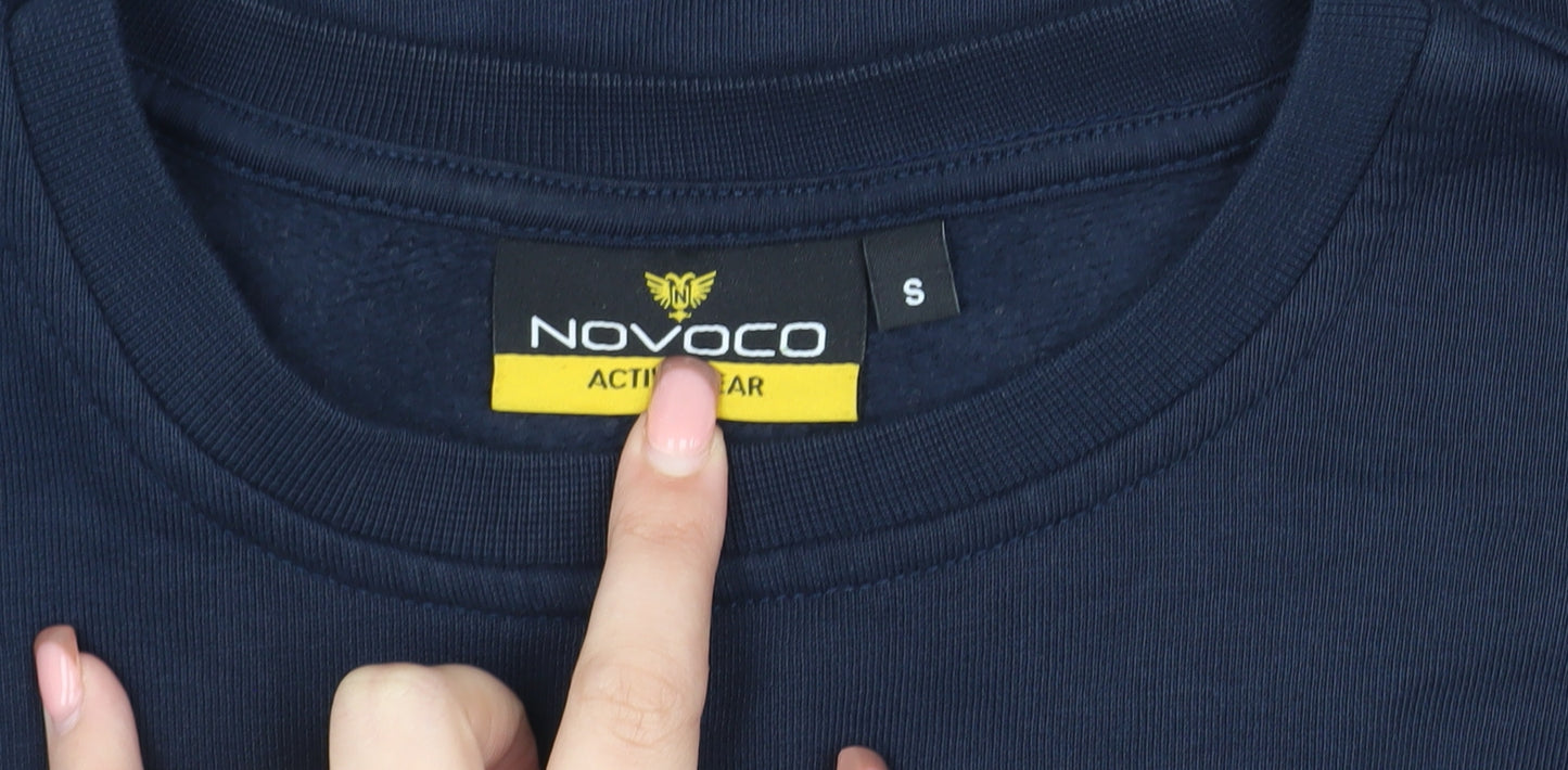 Novoco Men's Blue Pullover Sweatshirt, Size S