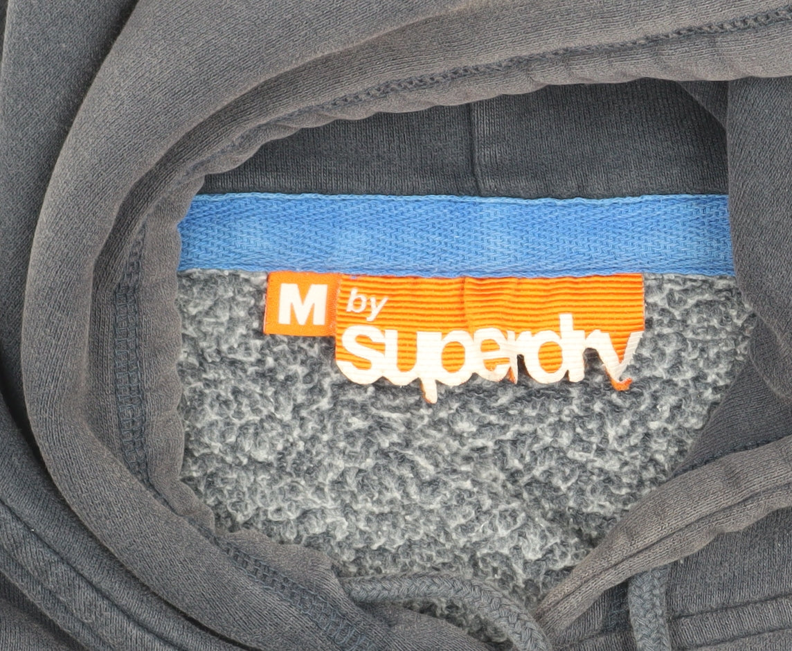 Superdry Men's Black Pullover Hoodie, Size M