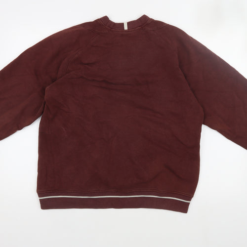 Adidas Unisex Brown Pullover Sweatshirt M