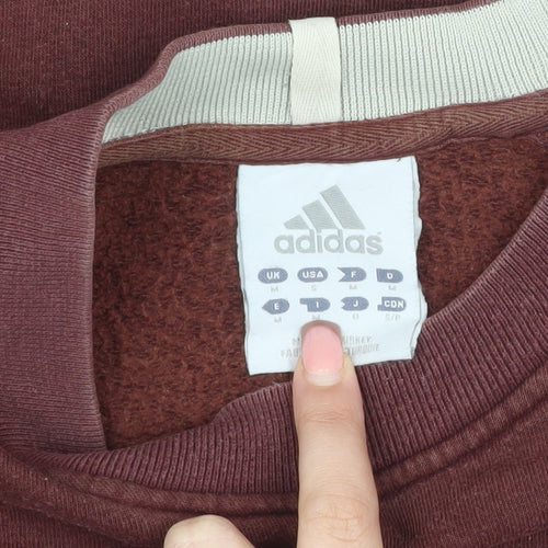 Adidas Unisex Brown Pullover Sweatshirt M