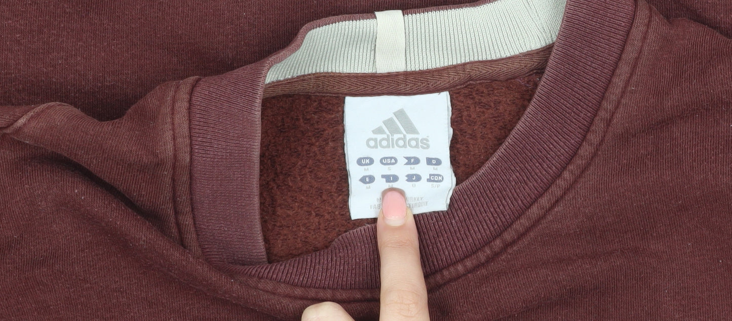 Adidas Unisex Brown Pullover Sweatshirt M