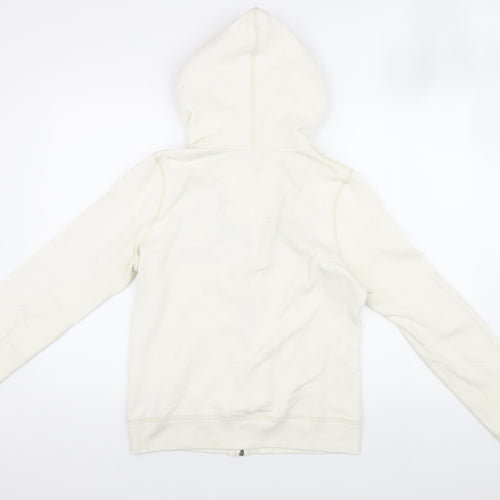 Hollister Men's Ivory Full Zip Hoodie L