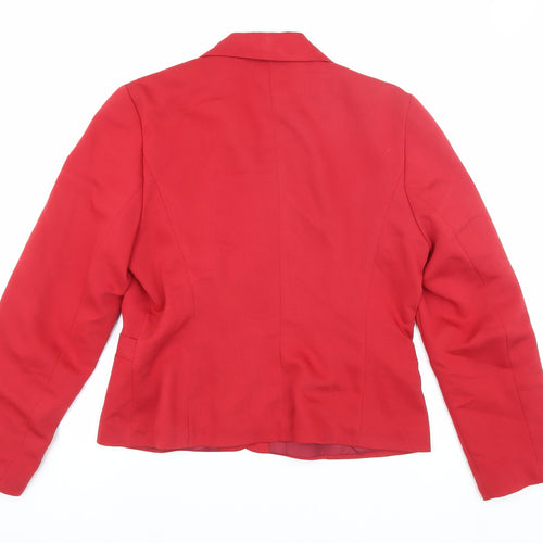 Dorothy Perkins Women's Red Blazer Size 14 Workwear