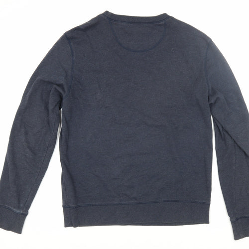 Firetrap Men's Blue Fair Isle Pullover Sweatshirt M