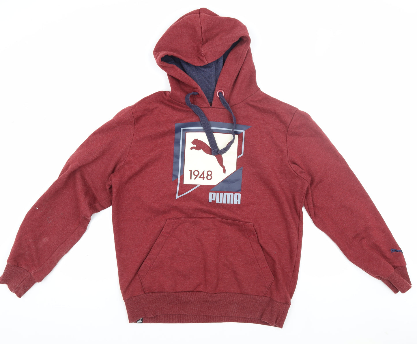 Puma Men's Red Pullover Hoodie Medium