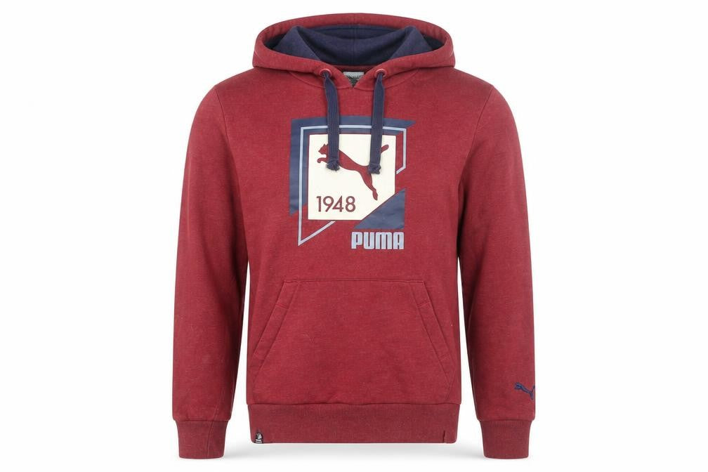 Puma Men's Red Pullover Hoodie Medium