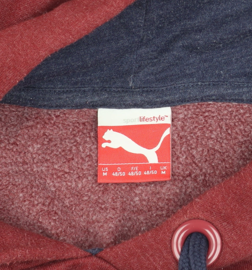 Puma Men's Red Pullover Hoodie Medium