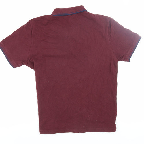 Ben Sherman Men's Grey Polo, Size M, 100% Cotton, Short Sleeve