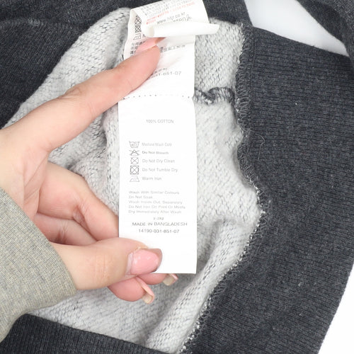 Hangten Jr. Boys Grey Logo Pullover Sweatshirt Size 15