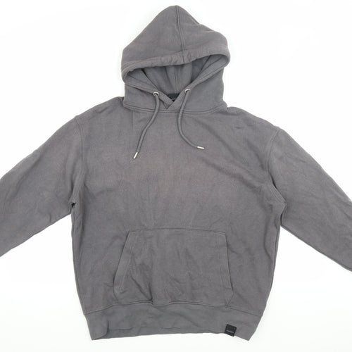 Pull & Bear Grey Men's S Pullover Hoodie