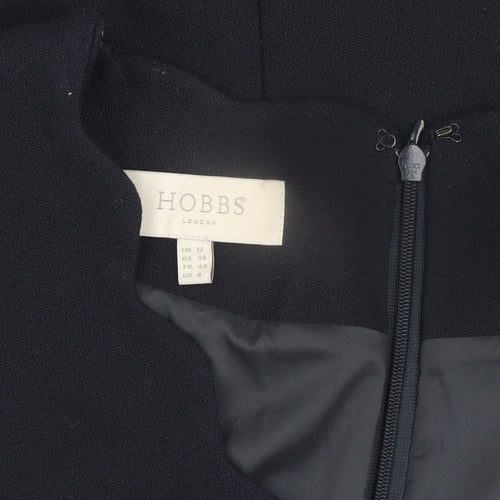 Hobbs Women's Black Dress, Size 12, 3/4 Sleeve, Zip Closure