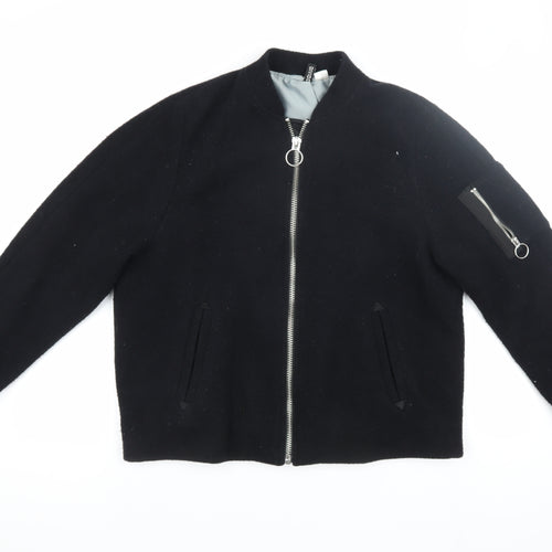 Divided Women's Black Bomber Jacket Size 12
