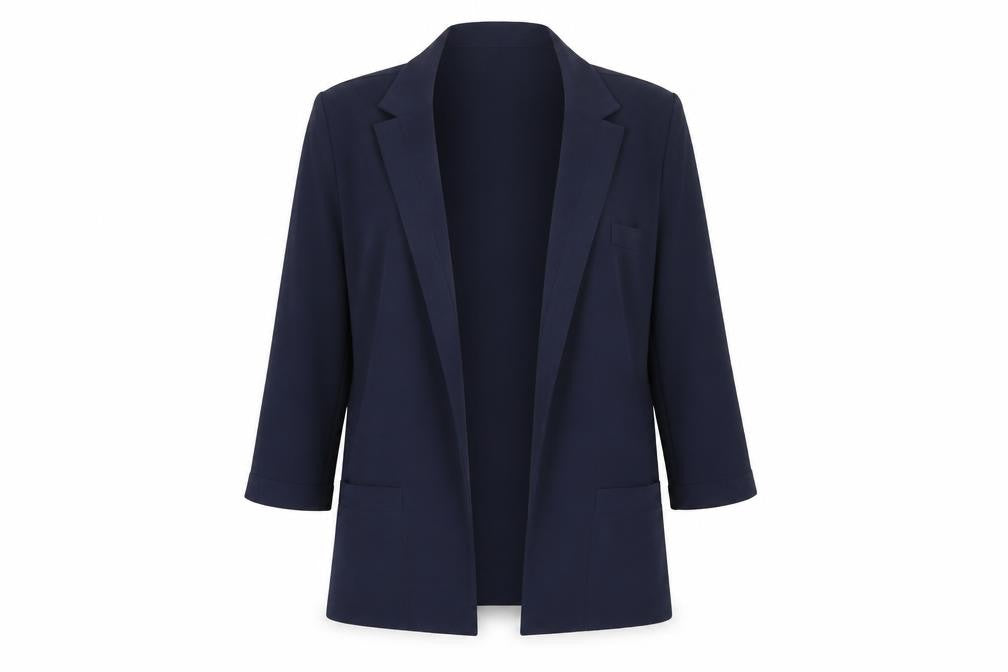 Front view of Jacques Vert Women's Blue Blazer, size 14