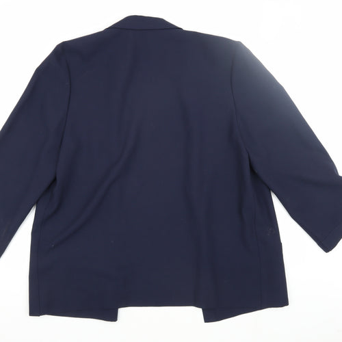 Jacques Vert Women's Blue Blazer Size 14