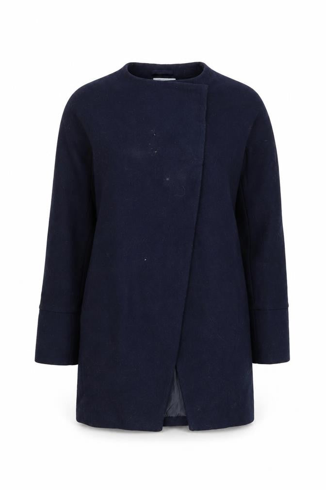 VILA Women's Black Wool Coat - Size S
