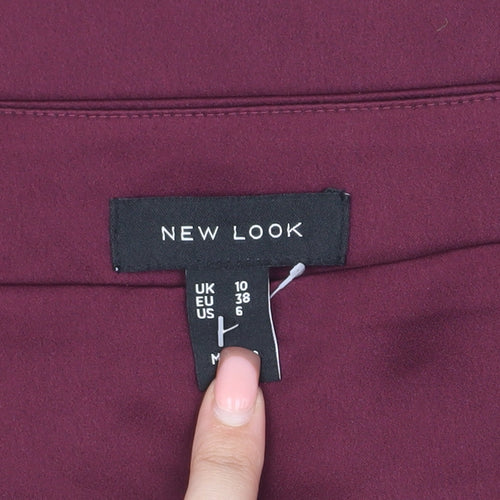 New Look Women's Red Pencil Skirt Size 10 Casual