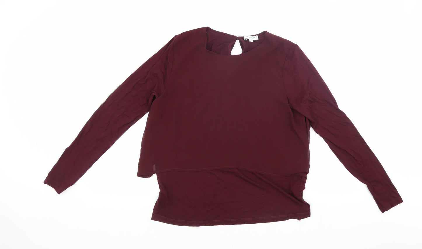 Warehouse Women's Red Long Sleeve Top, Size 8