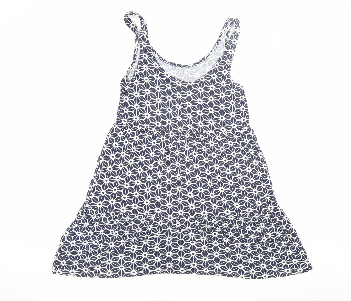 Next Women's Blue Geometric Camisole Tank Top Size 10