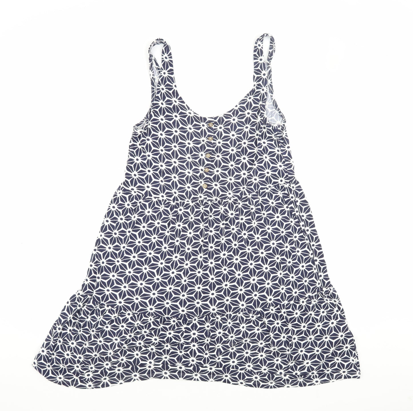 Next Women's Blue Geometric Camisole Tank Top Size 10