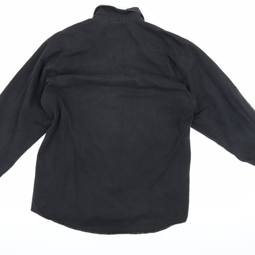 Universal Men's Black Small Button-Up Shirt