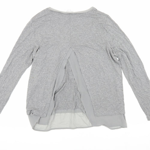Warehouse Women's Grey Long Sleeve Top Size 12