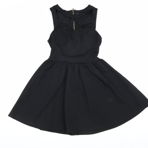 River Island Women's Black Skater Dress, Size 8