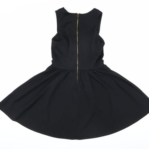 River Island Women's Black Skater Dress, Size 8