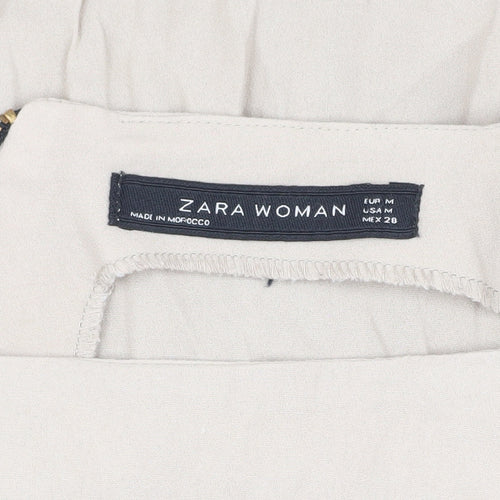Zara Woman Beige 3/4 Sleeve Top for Women Size M