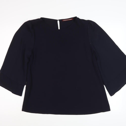 Comptoir des Cotonniers Women's Black Blouse, XS, Flared Sleeve