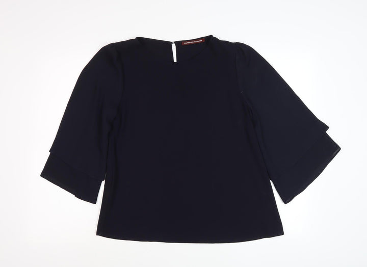 Comptoir des Cotonniers Women's Black Blouse, XS, Flared Sleeve