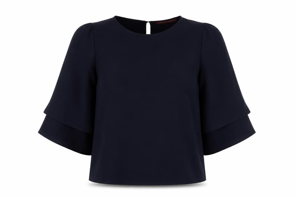Comptoir des Cotonniers Women's Black Blouse, XS, Flared Sleeve