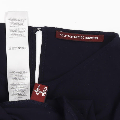 Comptoir des Cotonniers Women's Black Blouse, XS, Flared Sleeve