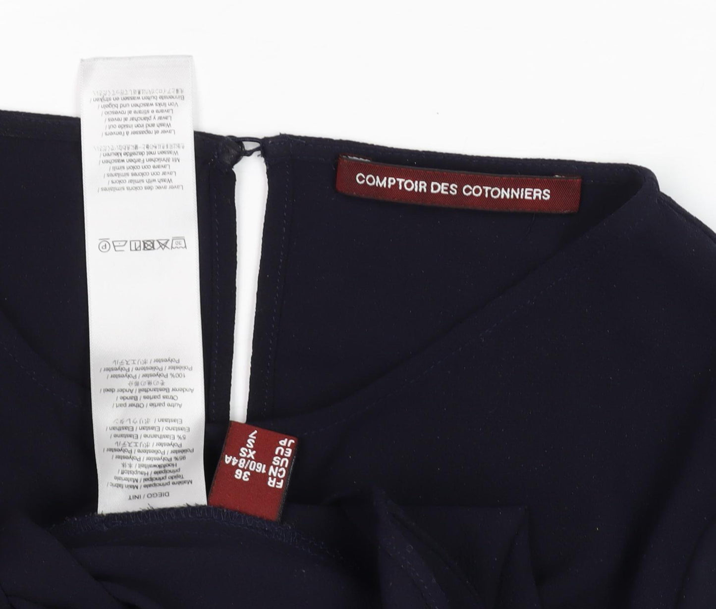 Comptoir des Cotonniers Women's Black Blouse, XS, Flared Sleeve
